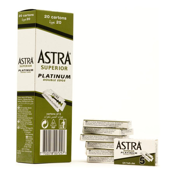 Astra Superior Platinum Double Edge Razor Blades ( X20 Pack Of 100)