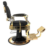 VINTAGE GOLD BARBER CHAIR  Made in Italy 🇮🇹